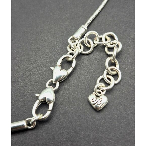 Brighton Large "Faith Rocks" Cross Pendant Necklace Reversible Rock Pattern - Picture 5 of 9